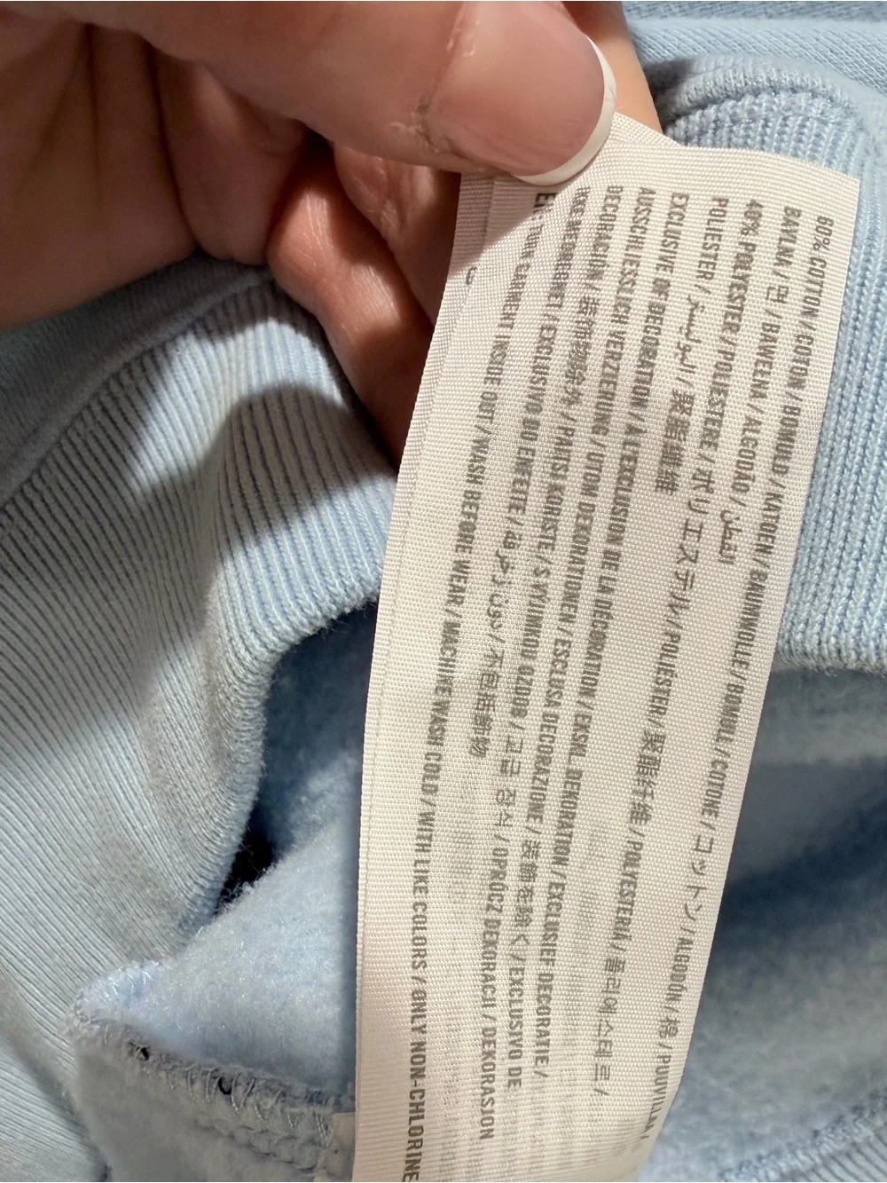 Social Tourist (by Hollister) Hoodie Jogger Matching Set Baby Blue XXS (CIGF005)
